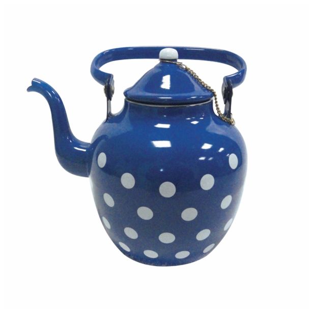 POSODA ZA TOPLE NAPITKE EMO ČAJNIK POLKA MODER