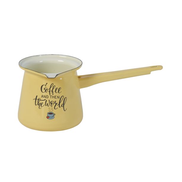 POSODA ZA TOPLE NAPITKE METALAC DŽEZVA 11 CM 0.7 L COFFEE RUMENA