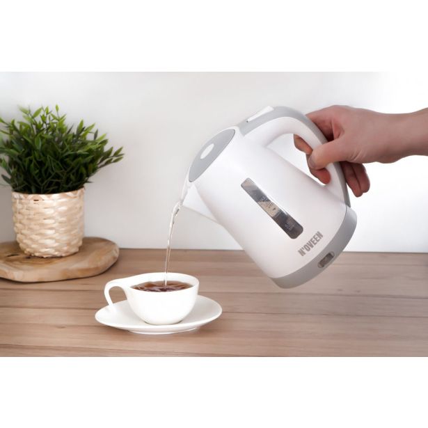 POSODA ZA TOPLE NAPITKE NOVEEN ČAJNIK EK1201 1 L, SIV