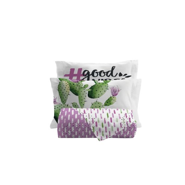 POSTELJNINA KAKTUS 140X200/60X80CM