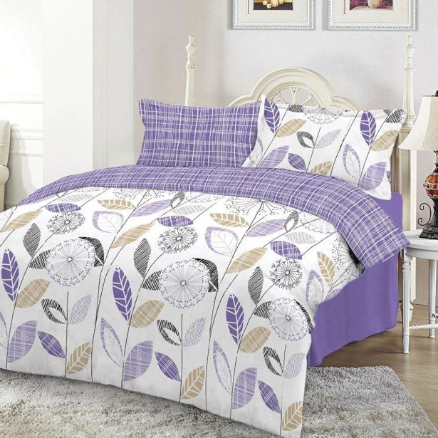 POSTELJNINA VITAPUR FAMILY ALLIE 140X200/50X70 CM VIOLA