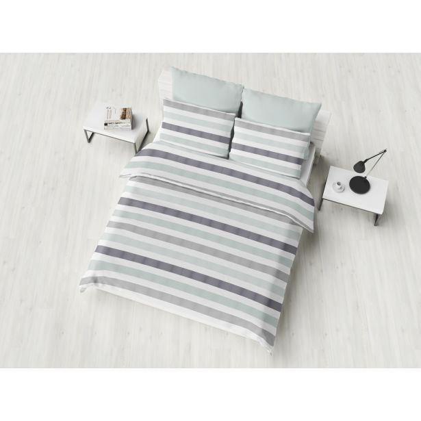 POSTELJNINA VITAPUR FAMILY PINEA 140X200/50X70 CM SIVA