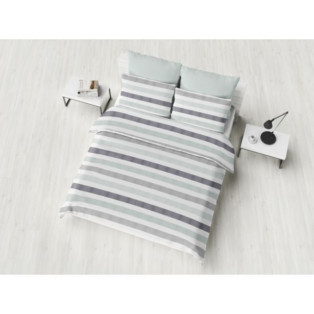 POSTELJNINA VITAPUR FAMILY PINEA 200X200/2X50X70 CM SIVA