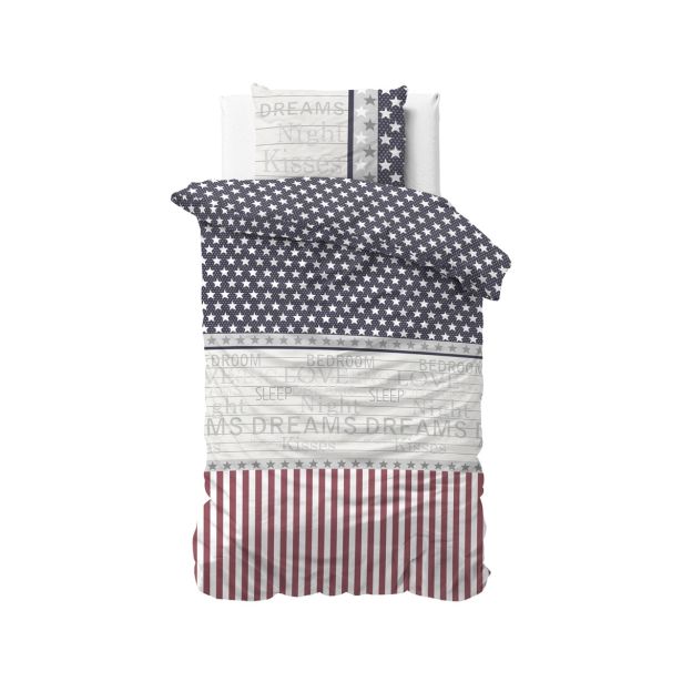 POSTELJNINA VITAPUR FAMILY VICTORIA 50X70/140X200 CM MODRA