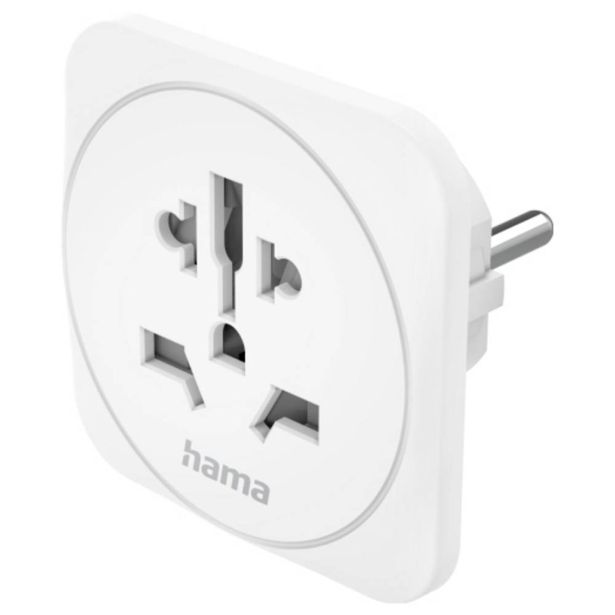 POTOVALNI ADAPTER TIPA E IN F, 3-POLNI, UNIVERZALNI, SVET-EVROPA, BEL
