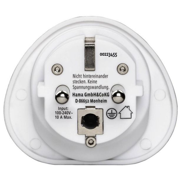 POTOVALNI ADAPTER TIPA E IN F, 3-POLNI, UNIVERZALNI, SVET-EVROPA, BEL