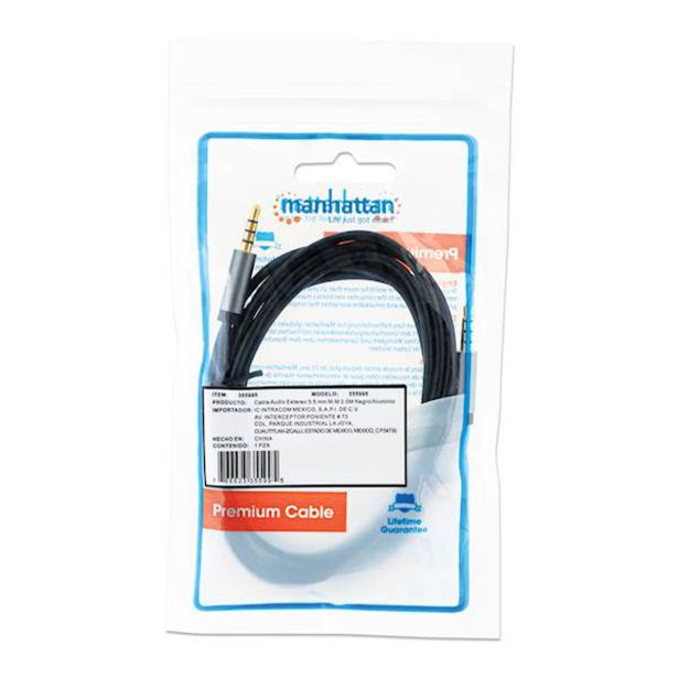 POVEZOVALNI KABEL MANHATTAN 3.5 MM STEREO 2M