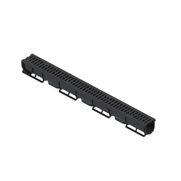 PP KANALETA 2PR-EASY1 Z PP REŠETKO SV.D.70X70MM, L=1M, A15KN
