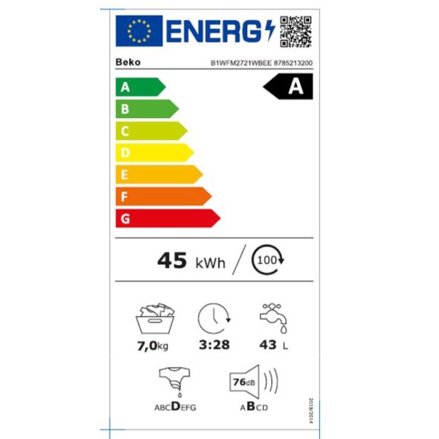 PRALNI STROJ BEKO B1WFM2721WBEE