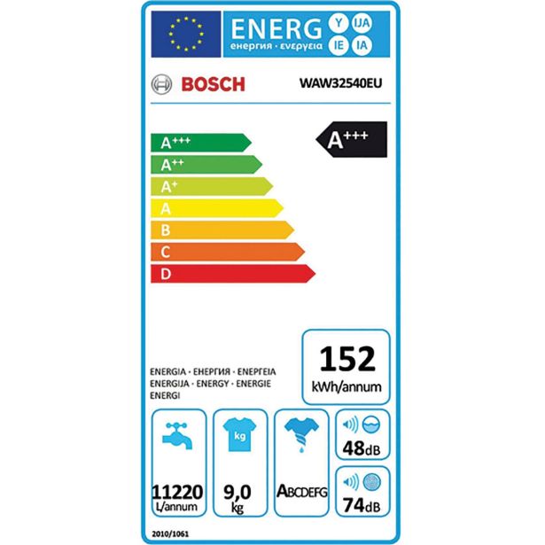 PRALNI STROJ BOSCH WAW 32540EU.