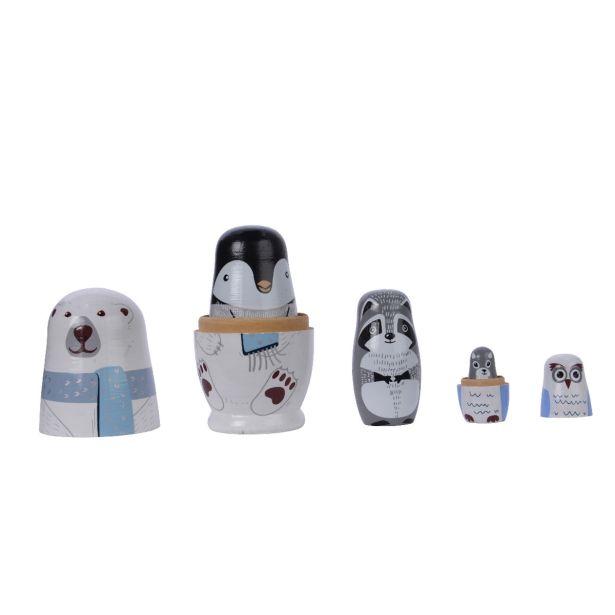 PRAZNIČNA FIGURA BABUŠKA ŽIVALI 5/1 LES