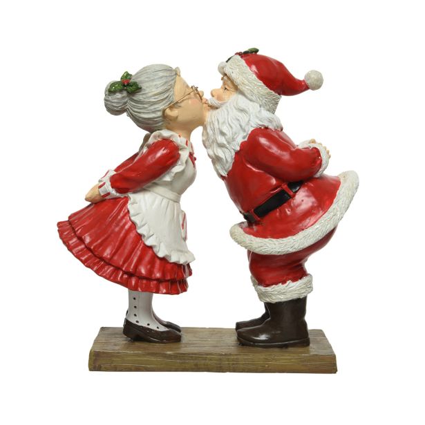 PRAZNIČNA FIGURA DECORIS BOŽIČNI POLJUBČEK 9X20X20 CM
