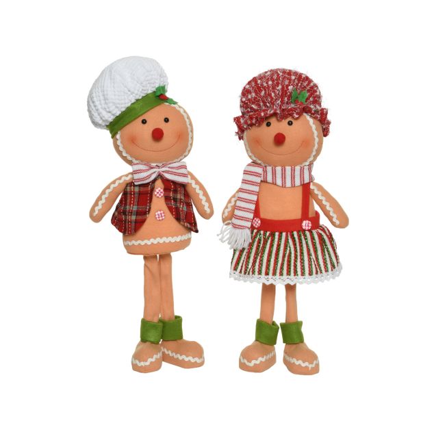 PRAZNIČNA FIGURA DECORIS MEDENJAK FANTEK/PUNČKA VIŠINA 55 CM SORT