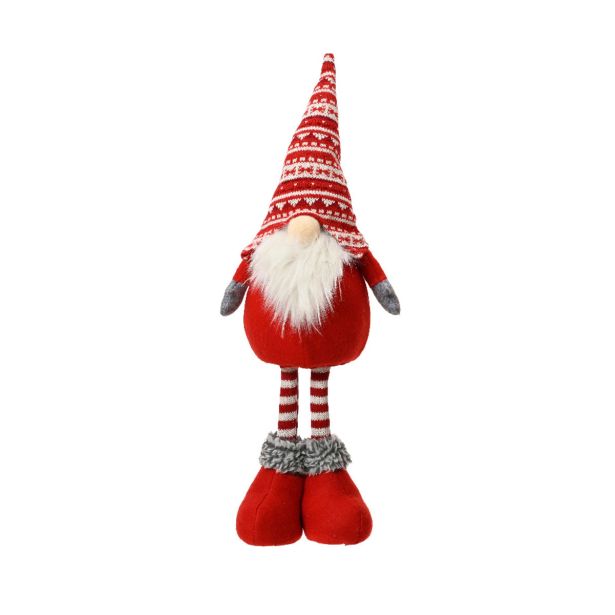 PRAZNIČNA FIGURA DECORIS PALČEK 50 CM RDEČO BELE BARVE SORTIRANO