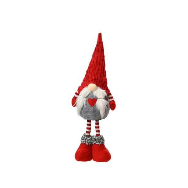 PRAZNIČNA FIGURA DECORIS PALČEK 50 CM RDEČO BELE BARVE SORTIRANO