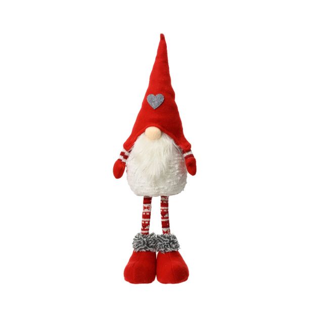 PRAZNIČNA FIGURA DECORIS PALČEK 50 CM RDEČO BELE BARVE SORTIRANO