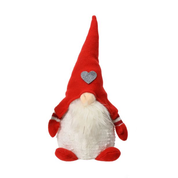 PRAZNIČNA FIGURA DECORIS ŠKRAT, RDEČ 14X12X30 CM, SORTIRANO