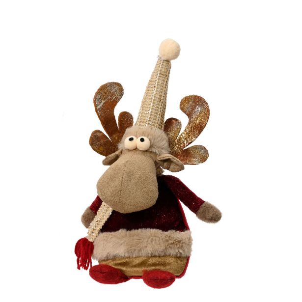 PRAZNIČNA FIGURA DECORIS JELEN, 30 CM SORTIRANO
