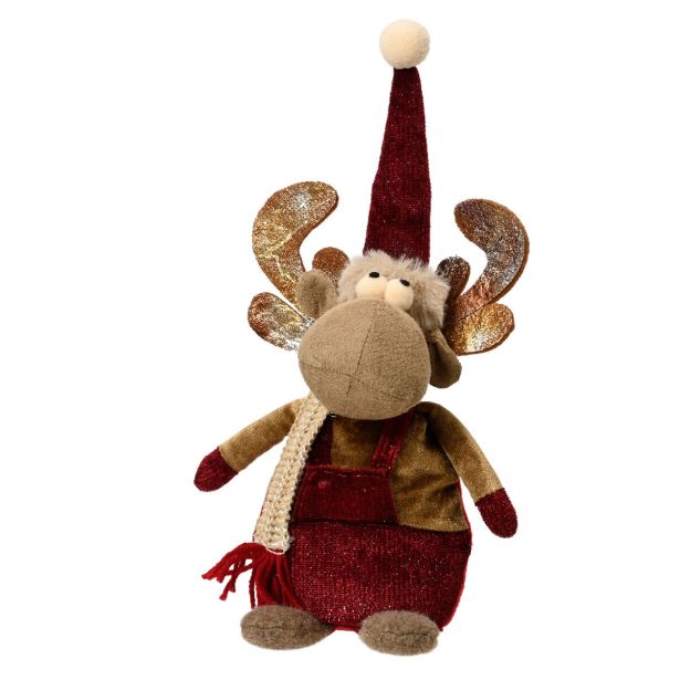 PRAZNIČNA FIGURA DECORIS JELEN, 30 CM SORTIRANO
