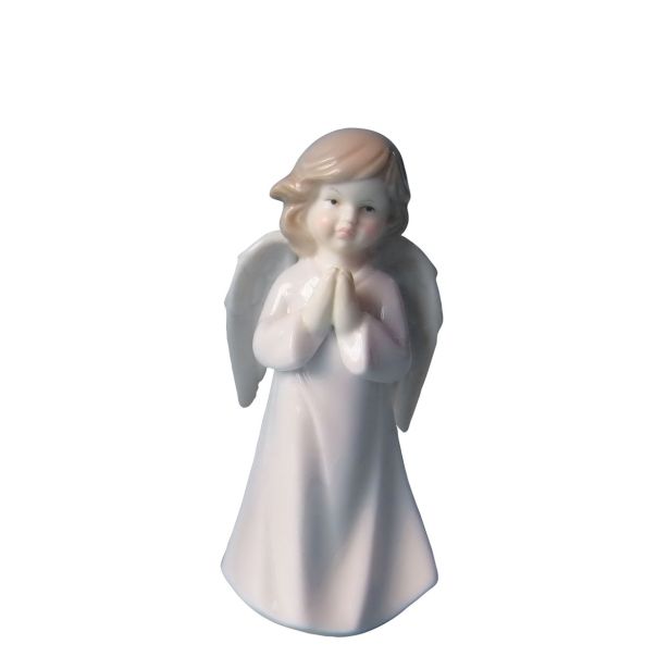 PRAZNIČNA FIGURA GLOSSTYLE ANGEL SORT. 12.5 CM 6.2X5X12.5 CM MODRI/ROZA