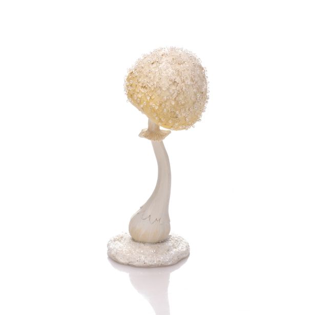 PRAZNIČNA FIGURA GLOSSTYLE GOBICA 18.3CM BELO RUMENA