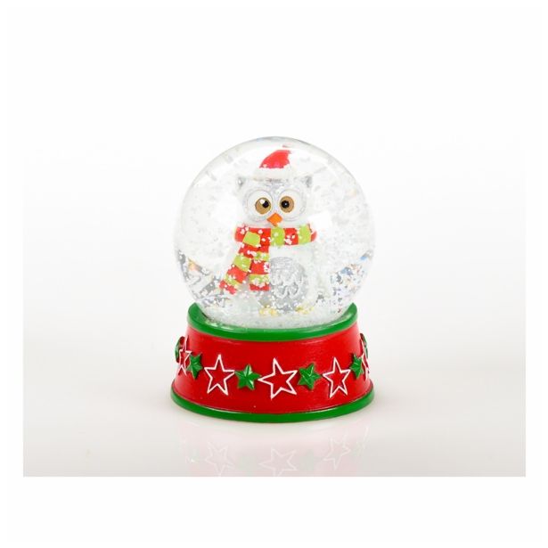 PRAZNIČNA FIGURA GLOSSTYLE VODNA KROGLA SNEŽAK 8.5 CM