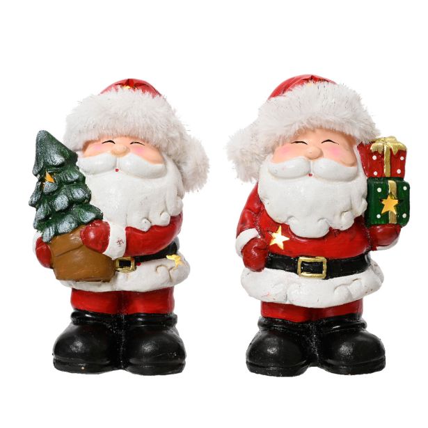 PRAZNIČNA FIGURA LUMINEO BOŽIČEK Z LED LUČKO, RDEČ 23.40 CM, SORTIRANO