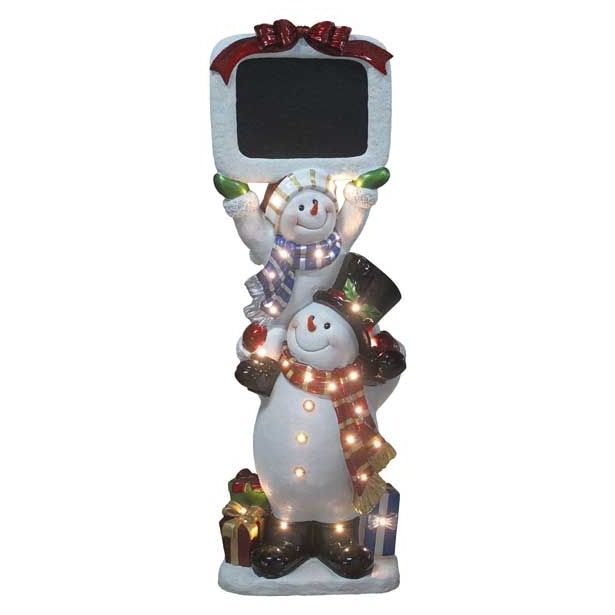 PRAZNIČNA FIGURA R+W SNEŽAK Z NAPISNO TABLO 158 CM