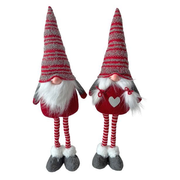 PRAZNIČNA FIGURA ŠKRAT, RDEČ 17X11X56 CM