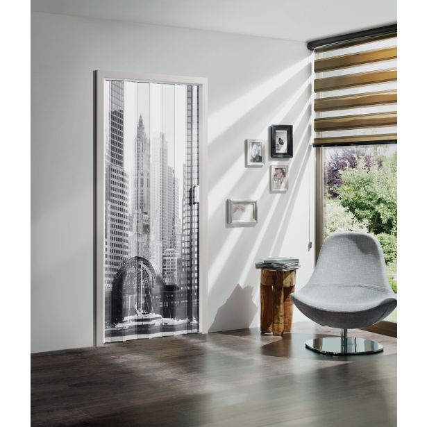 PREKLOPNA VRATA MARLEY BLACK&WHITE SKYLINE 85X197 CM