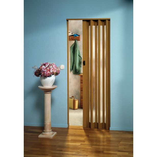 PREKLOPNA VRATA MARLEY EUROSTAR S STEKLOM HRAST 83X205 CM