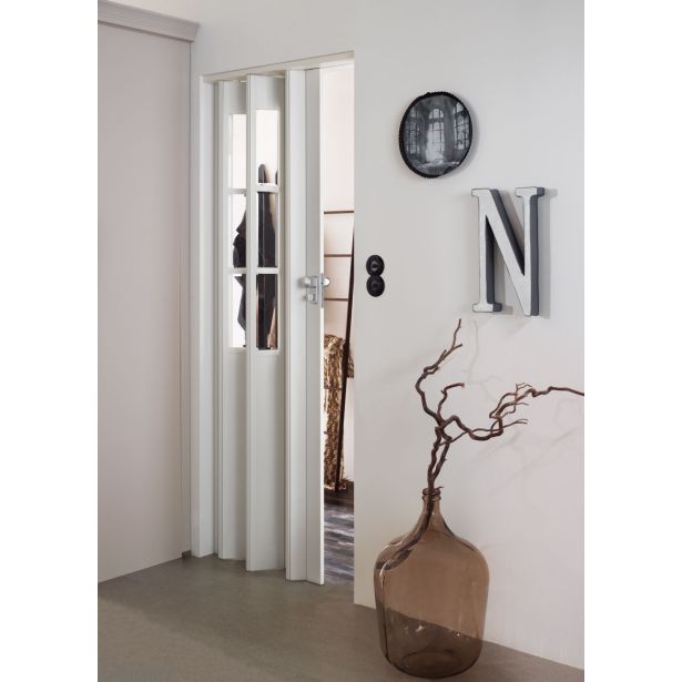 PREKLOPNA VRATA MARLEY PRESIDENT NEWEDITION BELA PROZORNO STEKLO 83X205 CM