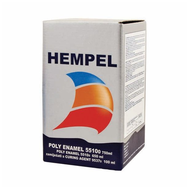 PREMAZ ZA PLOVILO HEMPEL PU A + B KONČEN BEL 0.75 L