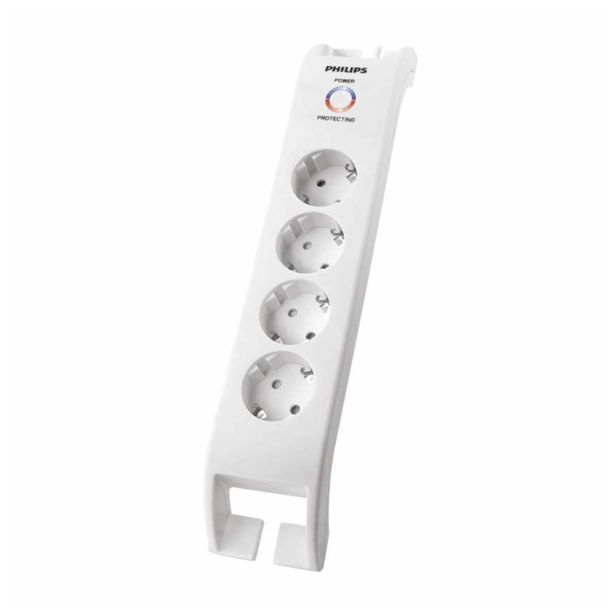 PRENAPETOSTNA ZAŠČITA PHILIPS 4 VTIČNICE 2M 900J PODALJŠEK BEL