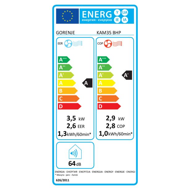 PRENOSNA KLIMA NAPRAVA GORENJE KAM35BHP Z GRETJEM
