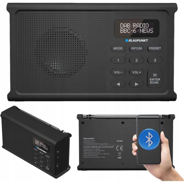 PRENOSNI DAB RADIO BLAUPUNKT DR3BK