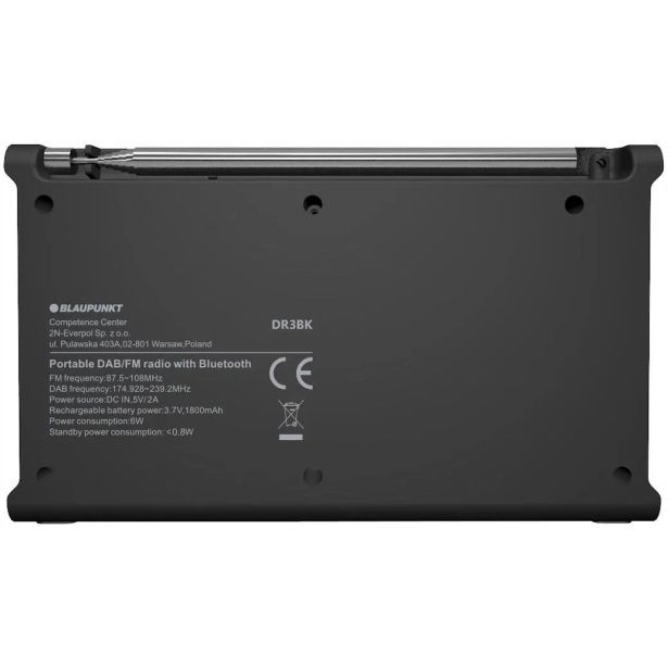 PRENOSNI DAB RADIO BLAUPUNKT DR3BK