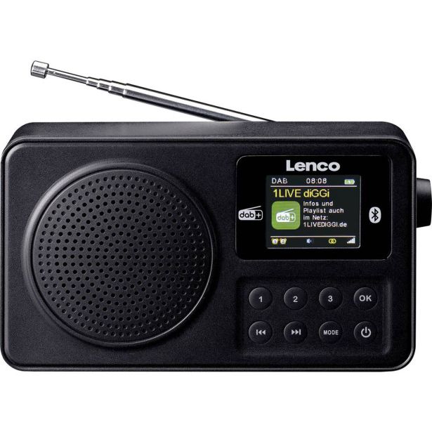 PRENOSNI DAB+ RADIO LENCO PDR-033BK