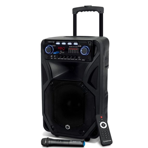 PRENOSNI KARAOKE ZVOČNIK MANTA SPK5021 PRO FONOS ČRN
