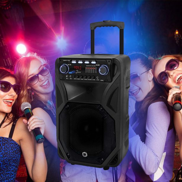 PRENOSNI KARAOKE ZVOČNIK MANTA SPK5021 PRO FONOS ČRN