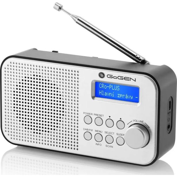 PRENOSNI RADIO GOGEN DAB+ 300BT SREBRN