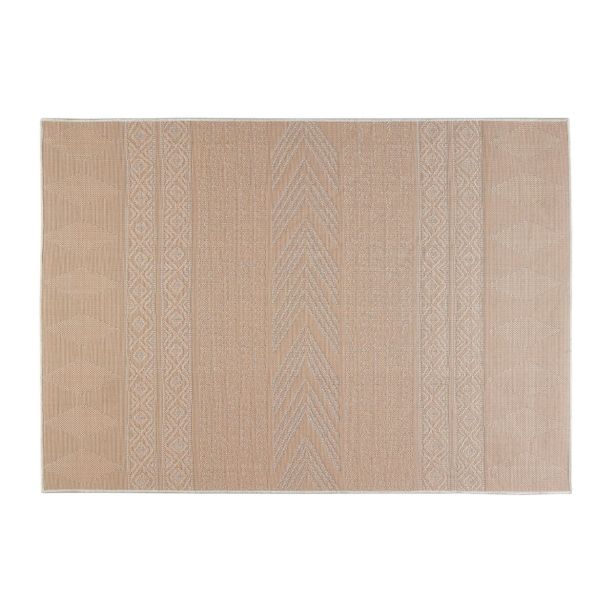 PREPROGA NATERIAL DELOS 120X180 BEŽ/RJAVA ZUNANJA