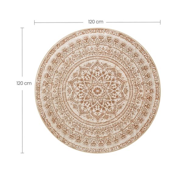 PREPROGA SONGMICS HOME OKROGLA 120 CM BEŽ