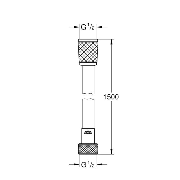 PRHA GROHE CEV VITALO TREND 1500 MM
