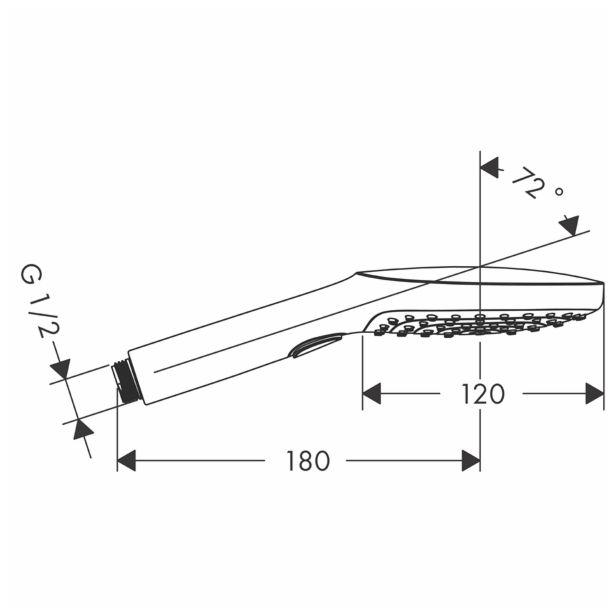 PRHA HANSGROHE RAINDANCE ROČNA SELECT E 120 3-STOPENJSKA