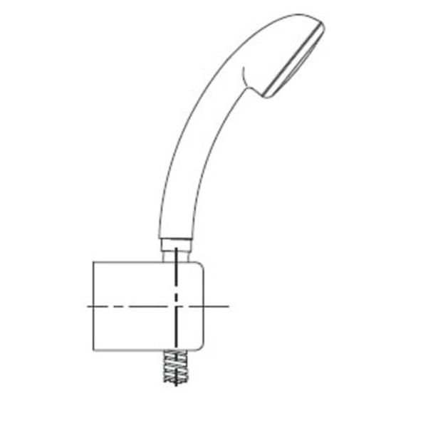 PRHA UNITAS STIL Z ZIDNIM DRŽALOM KROM/ZLATA