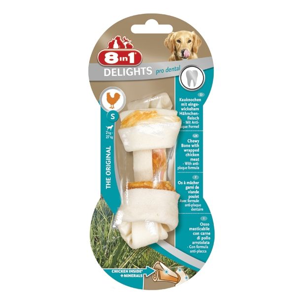 PRIBOLJŠEK ZA PSA 8 IN 1 KOSTI ZA ŽVEČENJE S DENTAL, 1 KOS