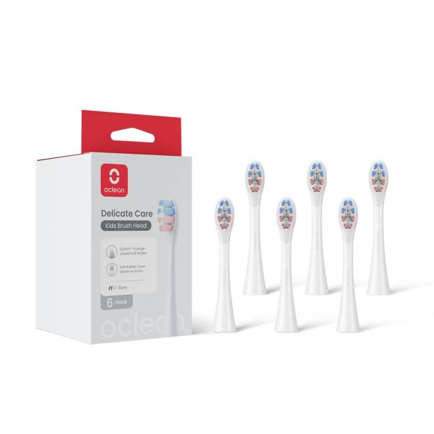 PRIBOR IN DODATKI OCLEAN NASTAVEK DELICATE CARE KIDS, 6 KOS, BELA