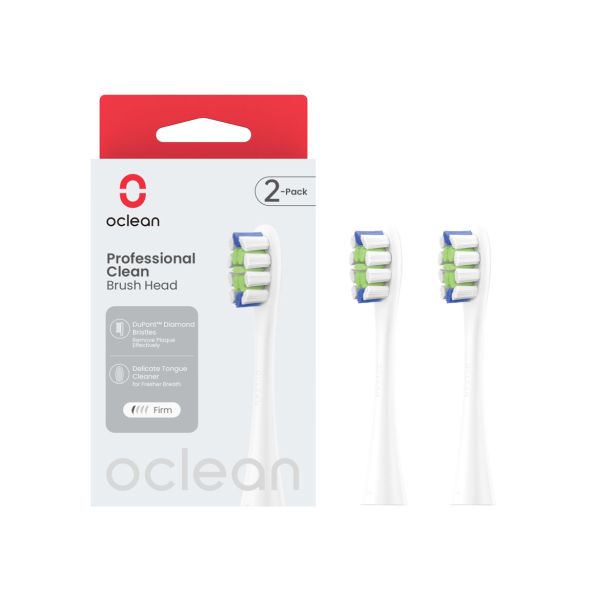 PRIBOR IN DODATKI OCLEAN NASTAVEK PROFESSIONAL CLEAN, 2 KOS, BELA