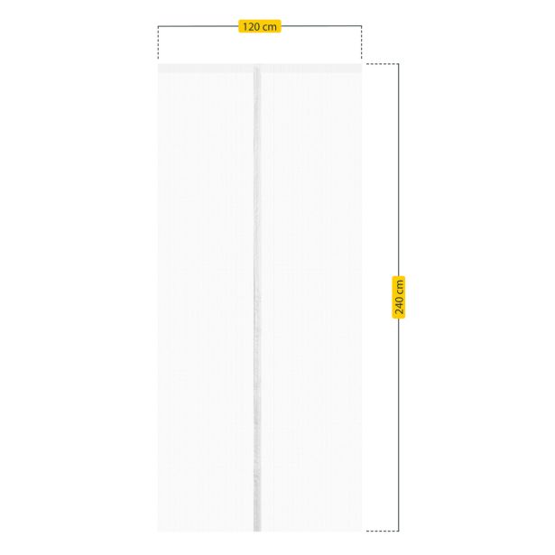 PRIBOR SCHELLENBERG MAGNETNA ZAVESA PROTI MRČESU 120X240CM BEL
